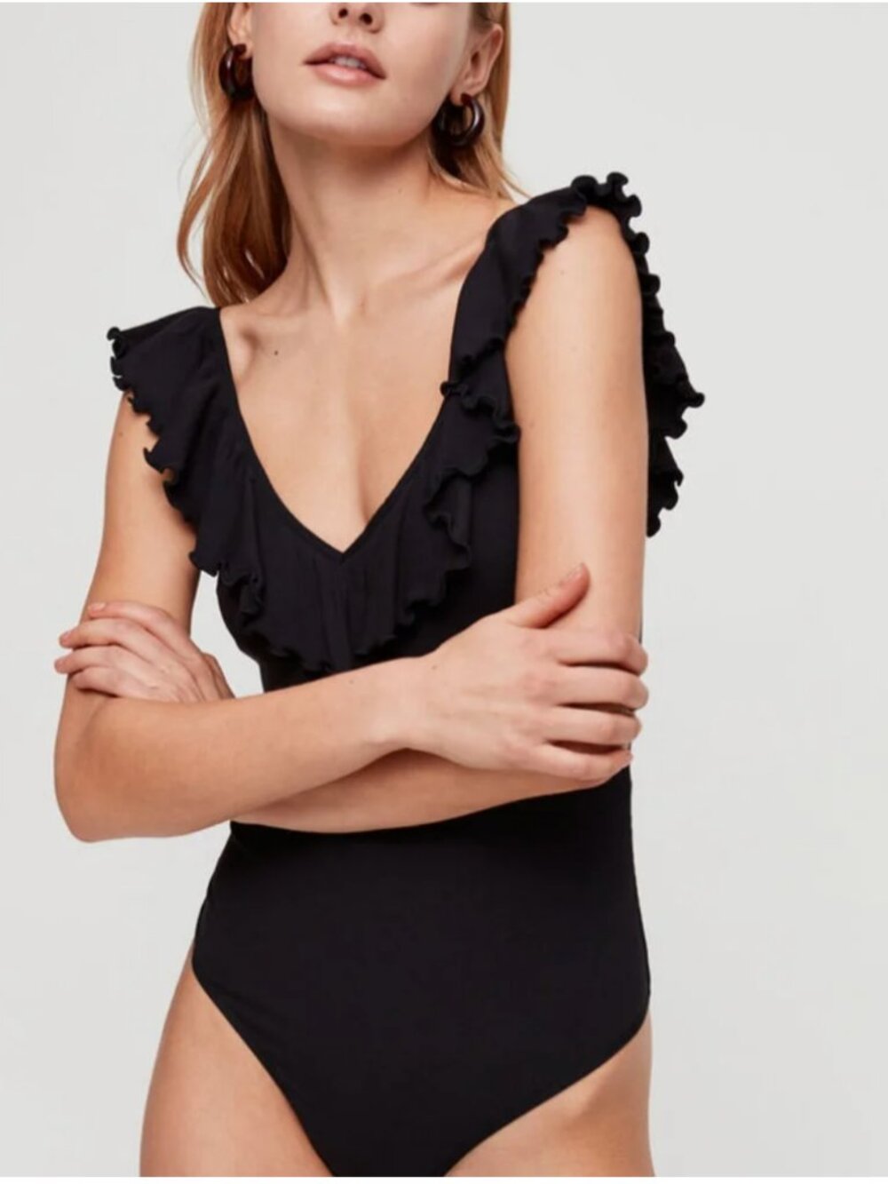 Aritzia Wilfred Danette Bodysuit XS Black